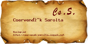 Cservenák Sarolta névjegykártya